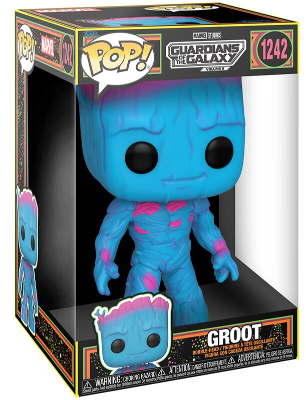 Marvel Guardians of the Galaxy Black Light Groot 10 inch Funko Pop #12