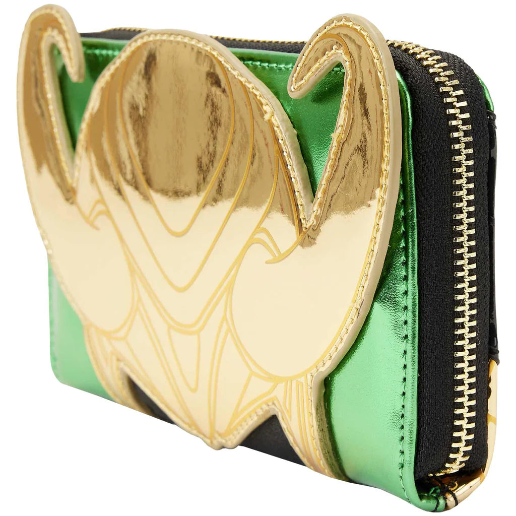 Disney Loungefly Metallic Loki Wallet Titan Pops