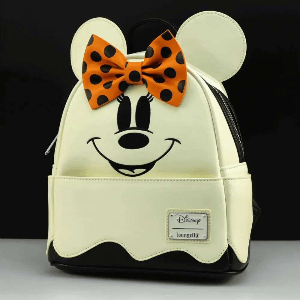 Disney Loungefly Mickey and Minnie Ghost Backpack and Wallet