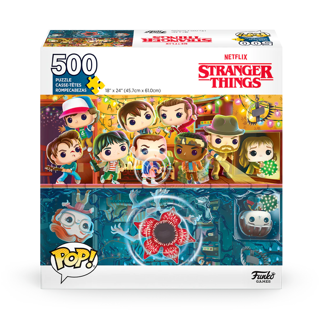 Stranger Things 500 Piece Funko Pop Jigsaw Puzzle Titan Pops