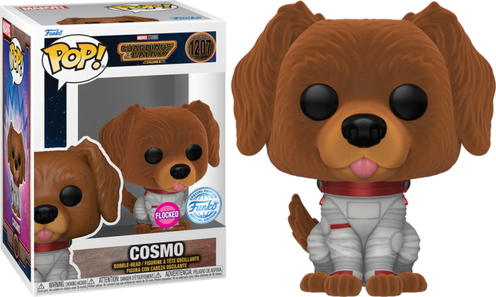Marvel Guardians of the Galaxy Flocked Cosmo Funko Pop #1207