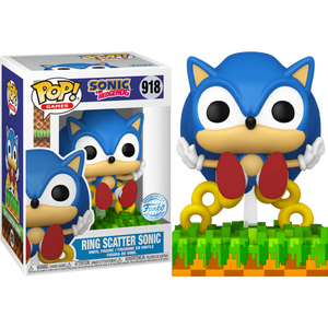 Sonic the Hedgehog Scatter Ring Sonic Funko Pop #918