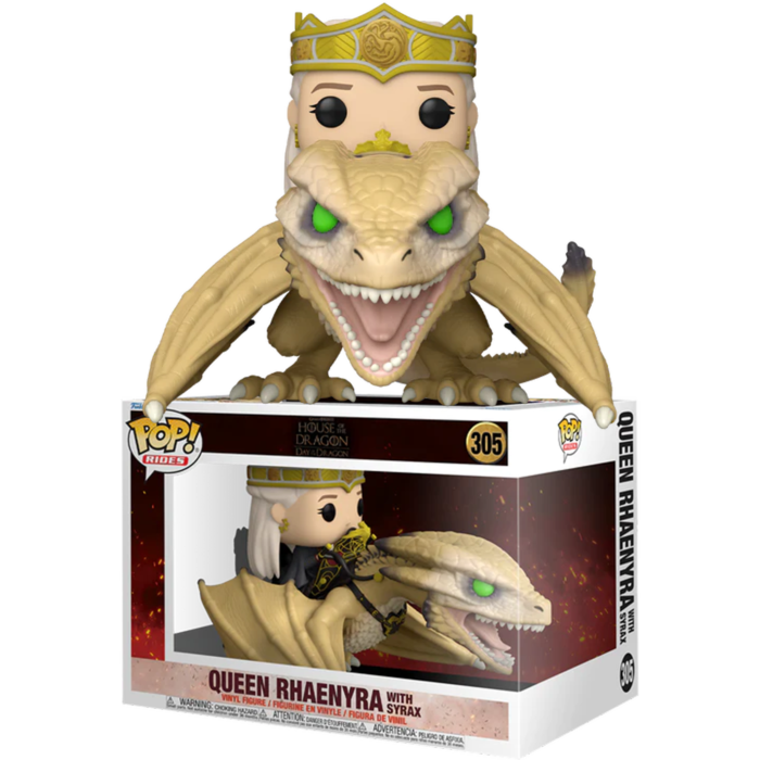 Game of Thrones House of the Dragon Queen Rhaenyra with Syrax Funko Po