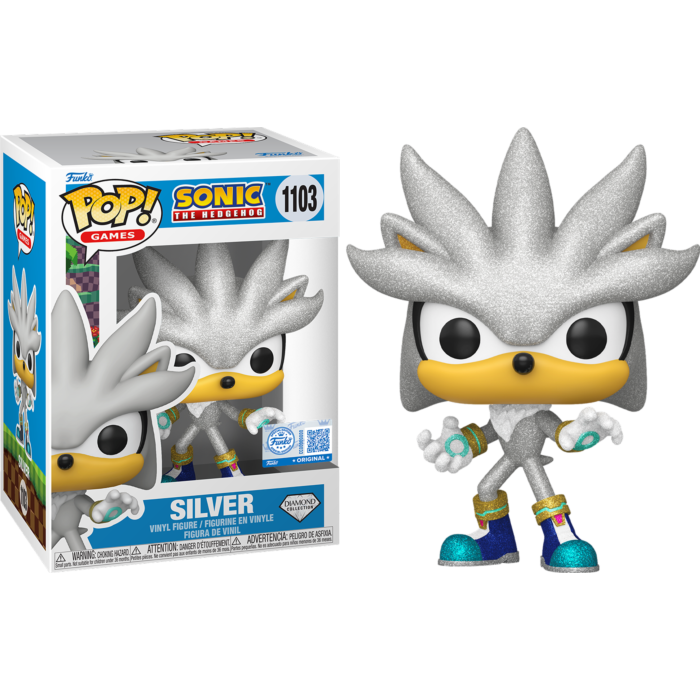Sonic The Hedgehog Silver Diamond Glitter Funko Pop #1103 – Titan Pops