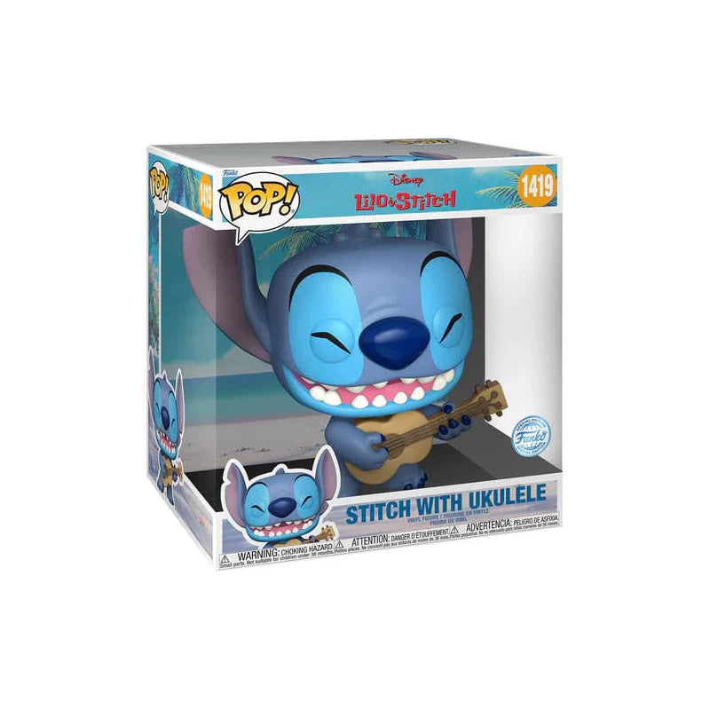 Disney Lilo & Stitch Stitch with Ukulele 10 inch Funko Pop #1419
