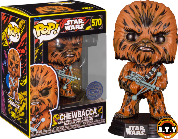 Star Wars Retro Series Chewbacca Funko Pop 570 Titan Pops