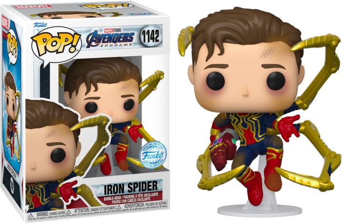 Marvel Avengers Endgame Iron Spider Unmasked Funko Pop 1142