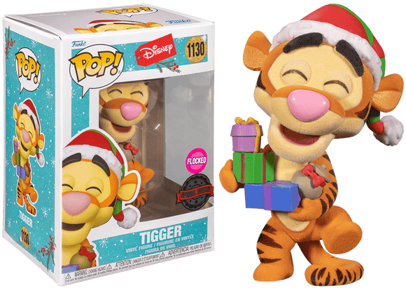 Disney Winnie The Pooh Flocked Tigger Holidays Funko Pop #1130