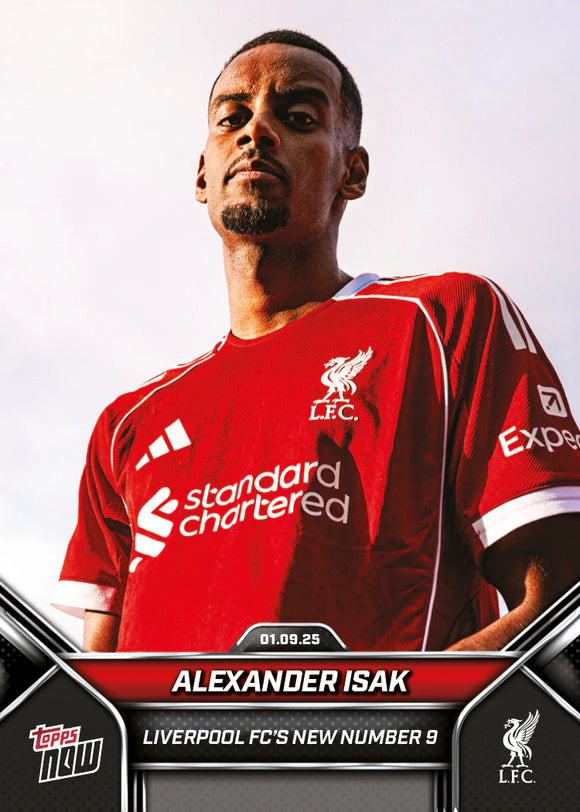 Topps Now Alexander Isak Joins Liverpool #004