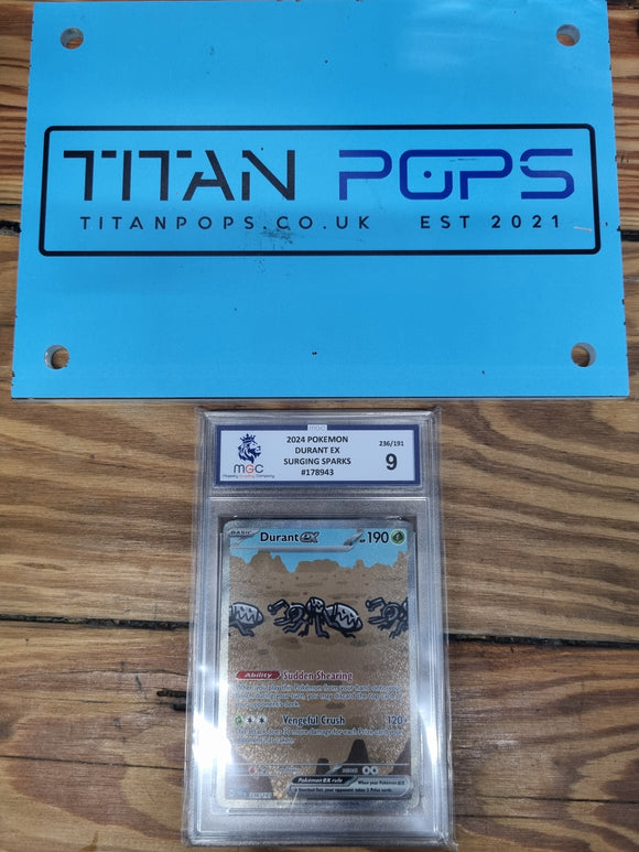 Durant EX 236/191 Surging Sparks MGC Graded 9
