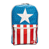 Marvel Loungefly Captain America Large Backpack & Pin Set
