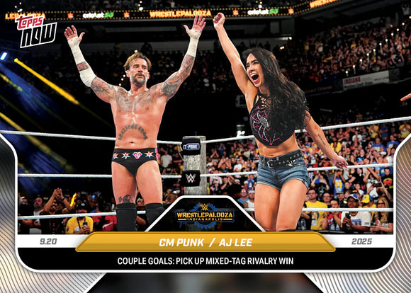 Topps Now CM Punk & AJ Lee #98