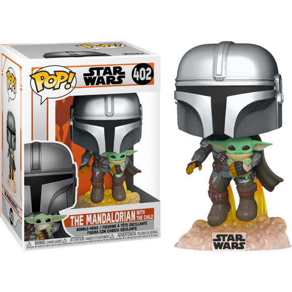 Star Wars The Mandalorian with the Child Flying Funko Pop #402