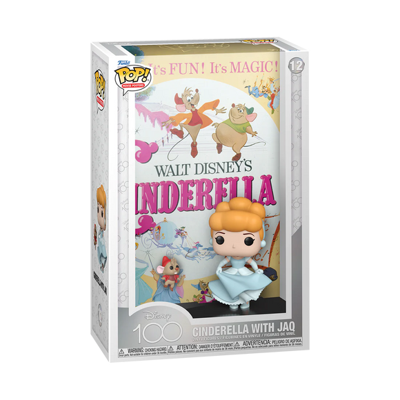 Disney 100 Cinderella with Jaq Movie Poster Funko Pop #12