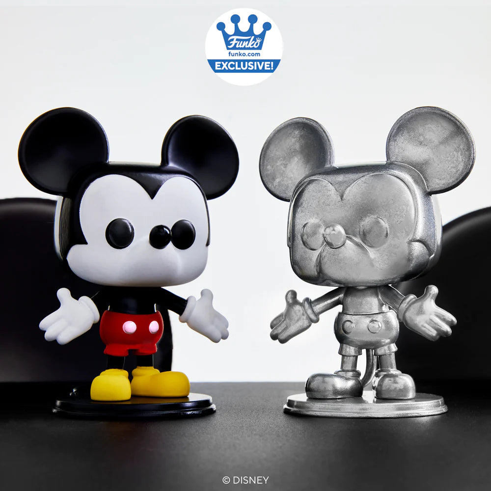 Disney 100 Mickey Mouse Die Cast Metal Funko Pop w chance of Chase 07 Titan Pops