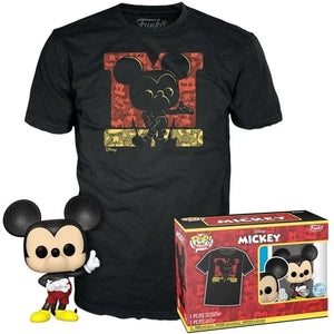 Disney Mickey & Friends Mickey Mouse Diamond Collection Funko Pop & Tee Set #1187