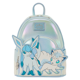 Pokémon Winter Ice Type Glaceon and Alolan Vulpix Loungefly Mini Backpack