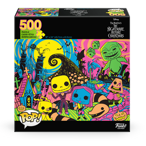 Nightmare Before Christmas Black Light 500 Piece Funko Pop Jigsaw Puzzle