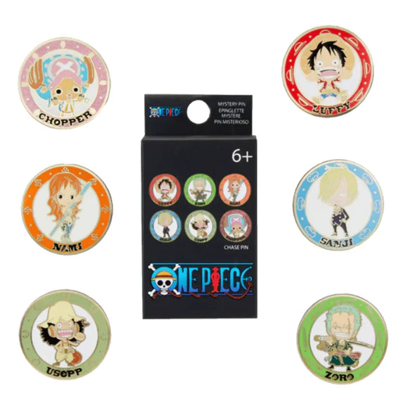 One Piece Chibi Circle Loungefly Blind Box Enamel Pin