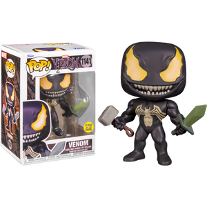 Marvel Venom with Mjolnir GITD Funko Pop #1141