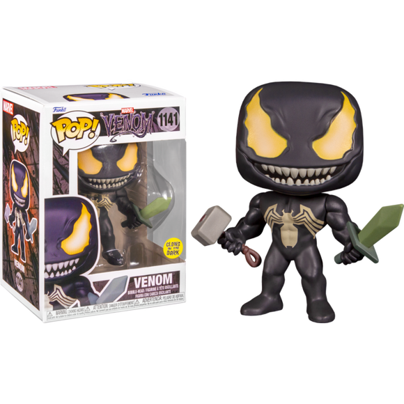 Marvel Venom with Mjolnir GITD Funko Pop #1141