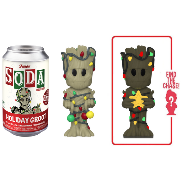 Marvel Guardians of the Galaxy Holiday Groot Funko Soda Figure