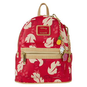 Disney Lilo & Stitch Dress Print and Chain Loungefly Mini Backpack