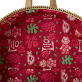 Disney Lilo & Stitch Dress Print and Chain Loungefly Mini Backpack