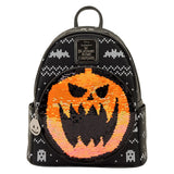 Disney Nightmare before Christmas Jack Skellington Sequin Loungefly Mini Backpack
