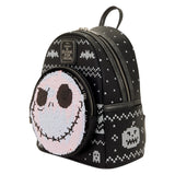 Disney Nightmare before Christmas Jack Skellington Sequin Loungefly Mini Backpack