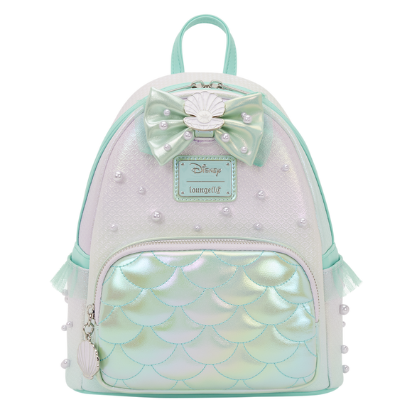 Disney The Little Mermaid Iridescent Pearl Loungefly Mini Backpack