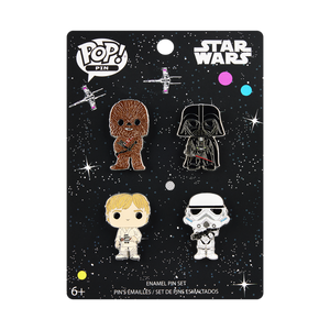 Star Wars 4-pack Funko Pop Pin Set