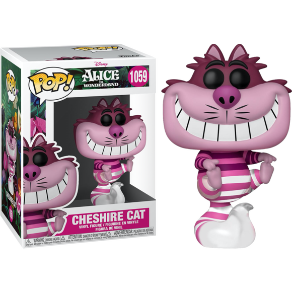 Disney Alice in Wonderland 70th Anniversary Translucent Cheshire Cat Funko Pop #1059