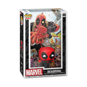Marvel Deadpool in Black Suit Comic Cover Funko Pop #46
