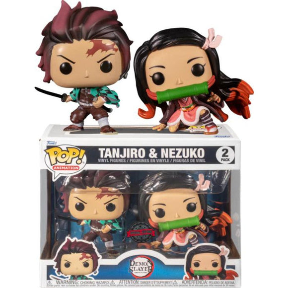 Demon Slayer Tanjiro & Nezuko Funko Pop 2 Pack Set