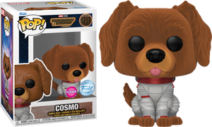 Marvel Guardians of the Galaxy Flocked Cosmo Funko Pop #1207