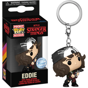 Stranger Things 4 Eddie with Guitar Pop Keychain