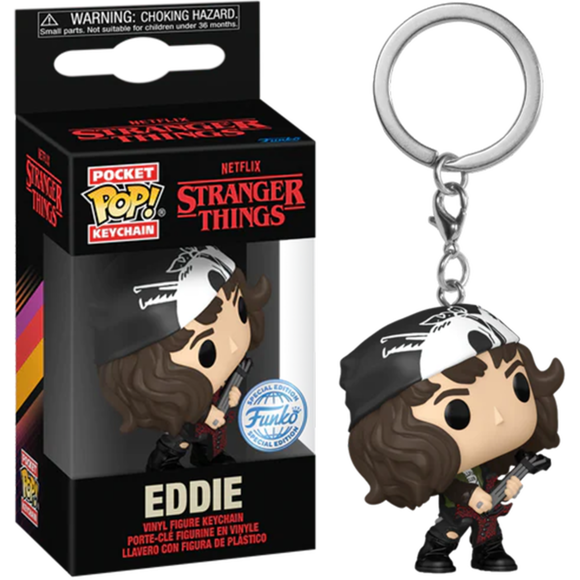 Stranger Things 4 Eddie with Guitar Pop Keychain