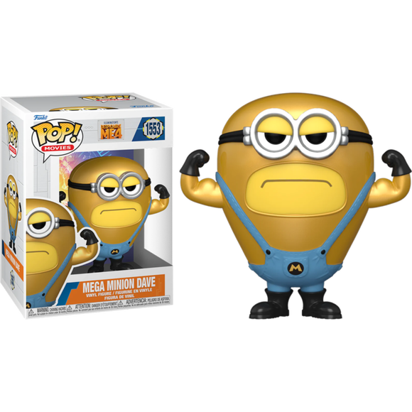 The Minions Despicable Me 4 Mega Minion Dave Funko Pop #1553