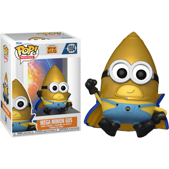 The Minions Despicable Me 4 Mega Minion Gus Funko Pop #1554