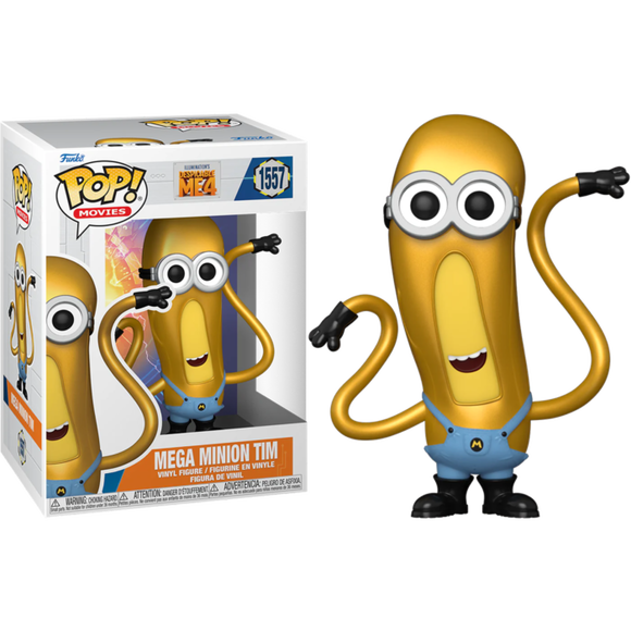 The Minions Despicable Me 4 Mega Minion Tim Funko Pop #1557