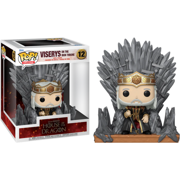 Game of Thrones House of the Dragon Viserys on the Iron Throne Funko Pop #12