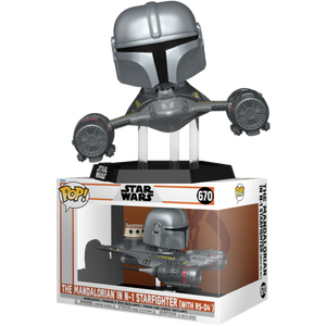Star Wars The Mandalorian in N-1 Starfighter (with R5-D4) Funko Pop #670