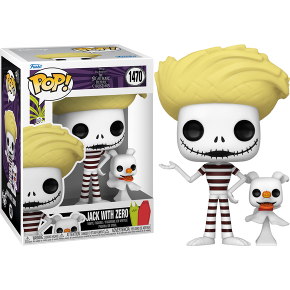 Disney The Nightmare before Christmas Jack Skellington with Zero at the beach Funko Pop #1470