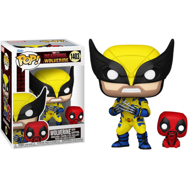 Funko POP! BABYL 3体セット Marvel Deadpool 3 Wolverine with Babypool Funko Pop #1403 – Titan Pops