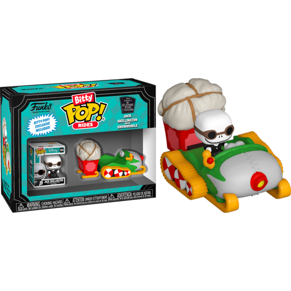 The Nightmare Before Christmas Jack Skellington with Snowmobile Bitty Pop Rides
