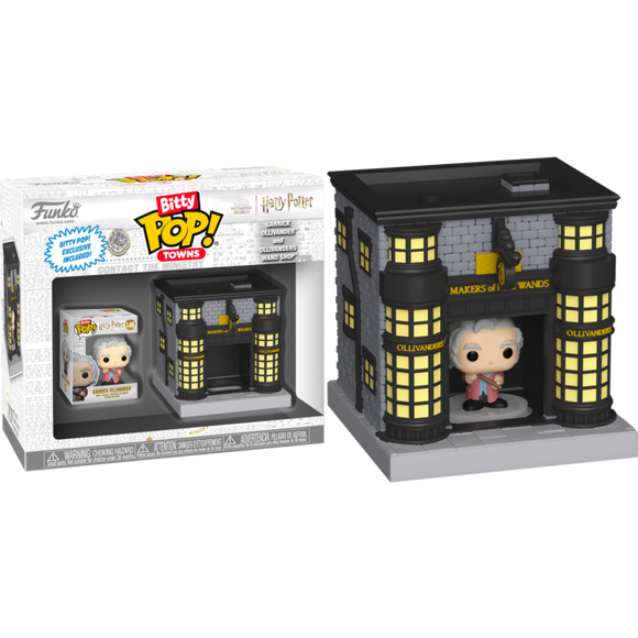 Harry Potter Garrick Ollivander & Ollivanders Wand Shop Bitty Pop Town