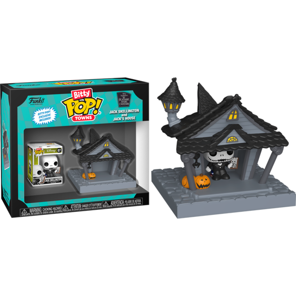 Disney A Nightmare Before Christmas Jack Skellington & Jack's House Bitty Pop Town