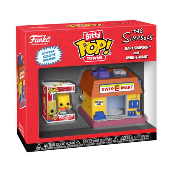 The Simpsons Bart Simpson & Kwik-E-Mart Bitty Pop Town