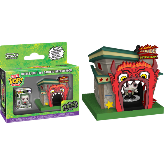Beetlejuice & Dante's Inferno Room Funko Bitty Pop Town